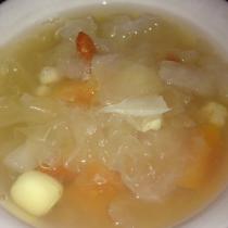 銀耳雪梨木瓜營養湯的做法