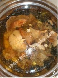 黃芪天麻乾蘑雞架湯的做法圖解5