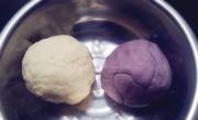 紫薯雙色饅頭的做法圖解4