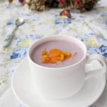 奶香紫薯木瓜羹的做法