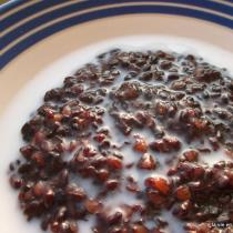 椰香紫米粥的做法