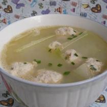 冬瓜蝦皮肉丸湯的做法
