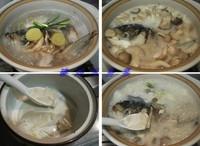 魚頭豆腐菌菇煲的做法圖解3