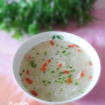 白蘿卜蝦皮枸杞湯的做法