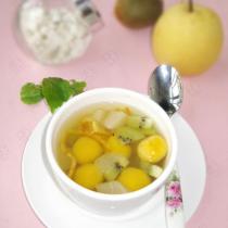 南瓜丸子水果甜湯的做法