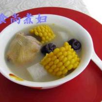 玉米山藥燉雞湯的做法