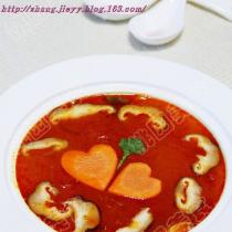 番茄蘑菇紅湯的做法