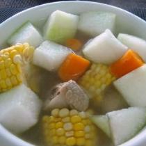 冬瓜玉米排骨湯的做法