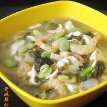 蝦乾酸菜豆腐湯的做法