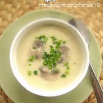奶油蘑菇雞茸湯的做法