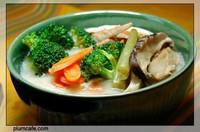 熏魚雞肉雜蔬豆漿湯的做法圖解1