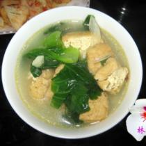 油豆腐青菜湯的做法