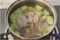 絲瓜花蛤湯的做法圖解7