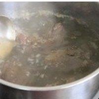 鮮菇豬紅湯的做法圖解2