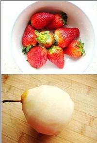 草莓銀耳雪梨甜湯的做法圖解2