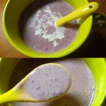 紫薯小米奶粥的做法