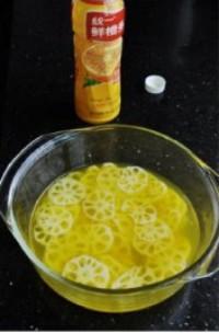 橙汁藕片的做法圖解4