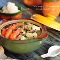 魚頭鮮蝦豆腐湯的做法
