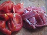 番茄肉片湯的做法圖解2