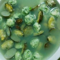 蛤蜊薺菜魚丸湯的做法