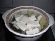 蝦皮豆腐白菜海帶湯的做法圖解5