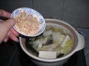 蝦皮豆腐白菜海帶湯的做法圖解6