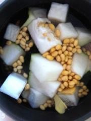 黃豆冬瓜筒骨湯的做法圖解5