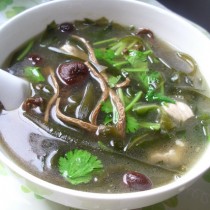 茶樹菇海帶絲湯的做法