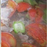番茄絲瓜肉片湯的做法圖解6