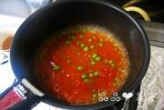 茄汁鮮蝦青豆義麵的做法圖解4