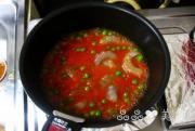 茄汁鮮蝦青豆義麵的做法圖解5