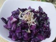 紫甘藍炒蝦皮的做法圖解6