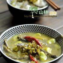 泥鰍雪菜蠶豆湯的做法