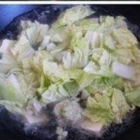 白菜豆腐汆丸子的做法圖解3