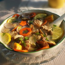 檸檬花蛤牛腩湯的做法