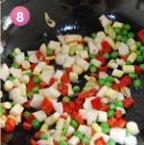 小炒馬蹄竹筍蔬菜丁的做法圖解8