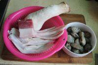 鴨掌杏鮑菇蛤蜊湯的做法圖解1