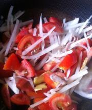 蘿卜西紅柿疙瘩湯的做法圖解6