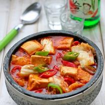 韓式辣白菜豆腐湯的做法