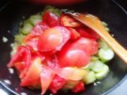 番茄絲瓜滷子麵的做法圖解6