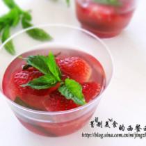草莓紅酒凍的做法