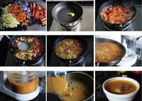 牛尾蔬菜濃湯的做法圖解4
