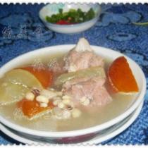 老黃瓜薏米骨頭湯的做法