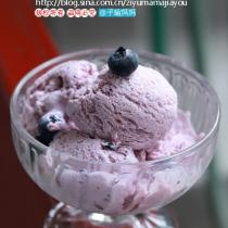 藍莓冰激凌的做法