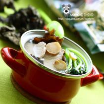 白芷木耳塔菇菜湯的做法