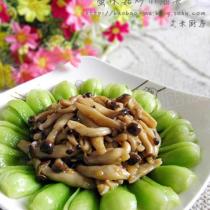 蟹味菇炒小油菜的做法