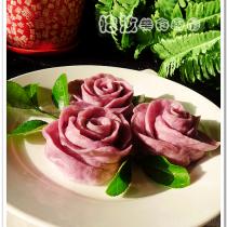 紫薯玫瑰饅頭的做法