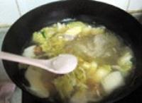 白菜丸子粉絲湯的做法圖解9