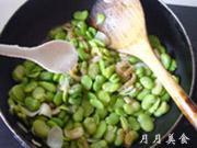 百合蝦米炒蠶豆的做法圖解8