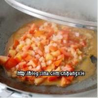 番茄鮮蝦雞蛋滷麵的做法圖解5